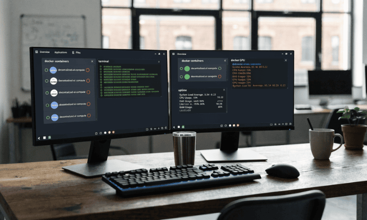 AI compute crypto deployment using Ubuntu Linux and Docker infrastructure