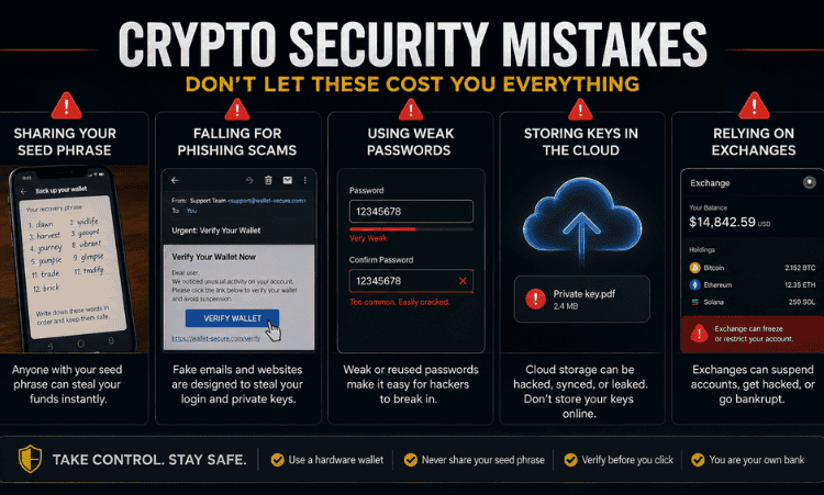 crypto self-custody mistakes beginners should avoid